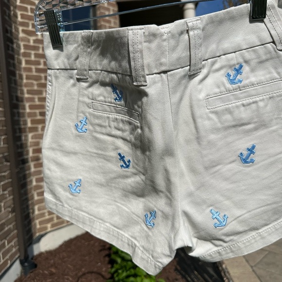J. Crew Khaki Shorts with Nautical Embroidery - Picture 2 of 4